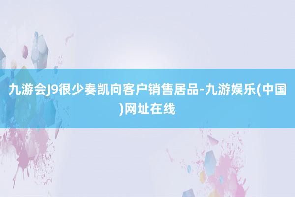 九游会J9很少奏凯向客户销售居品-九游娱乐(中国)网址在线