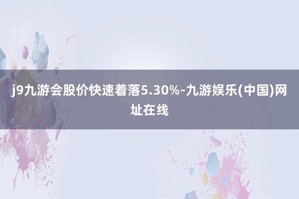 j9九游会股价快速着落5.30%-九游娱乐(中国)网址在线