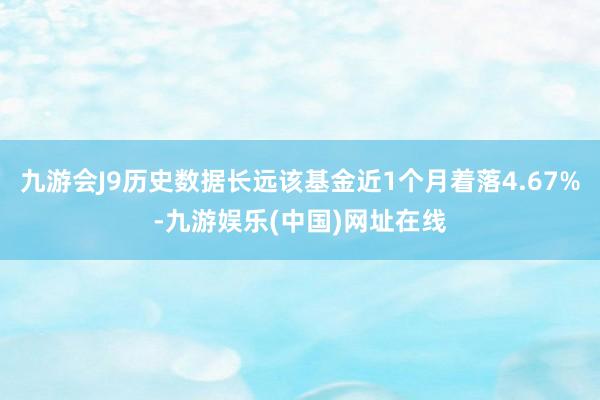 九游会J9历史数据长远该基金近1个月着落4.67%-九游娱乐(中国)网址在线