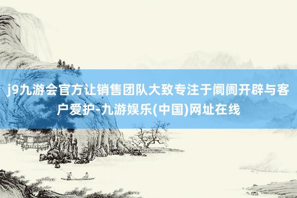 j9九游会官方让销售团队大致专注于阛阓开辟与客户爱护-九游娱乐(中国)网址在线